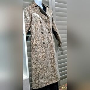 Something Navy Animal Print Coat